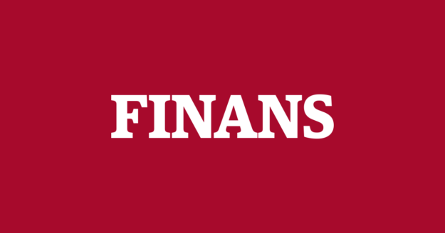 Finans logo med rød baggrund