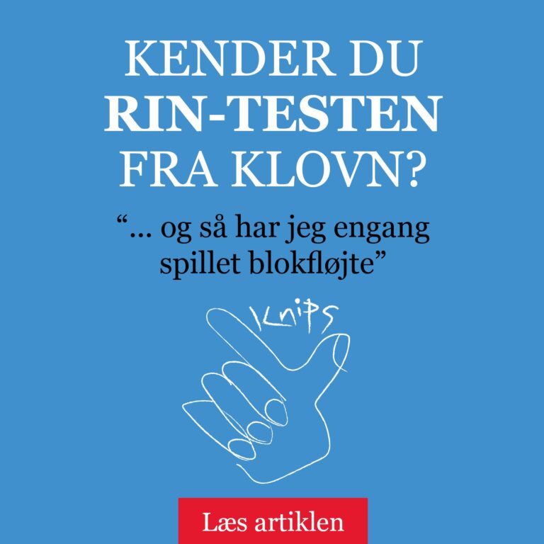 Kender du RIN testen fra Klovn