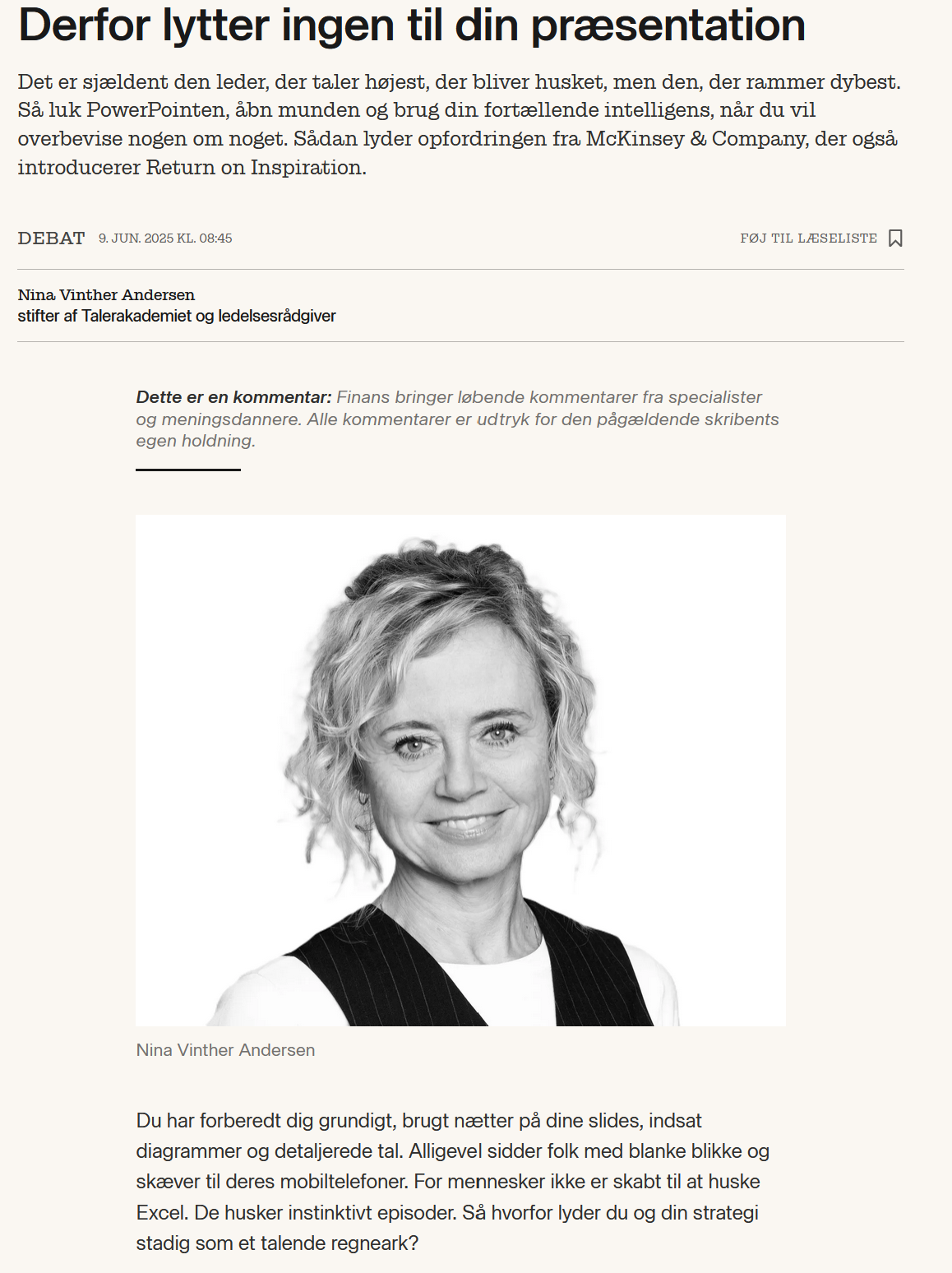 Derfor lytter ingen til din præsentation
